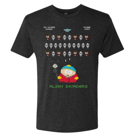 South Park Alien Invaders Men's Tri - Blend T - Shirt - Paramount Shop