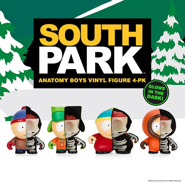 South Park Anatomy Boys 4 - Pack Kidrobot Vinyl Figures - Paramount Shop