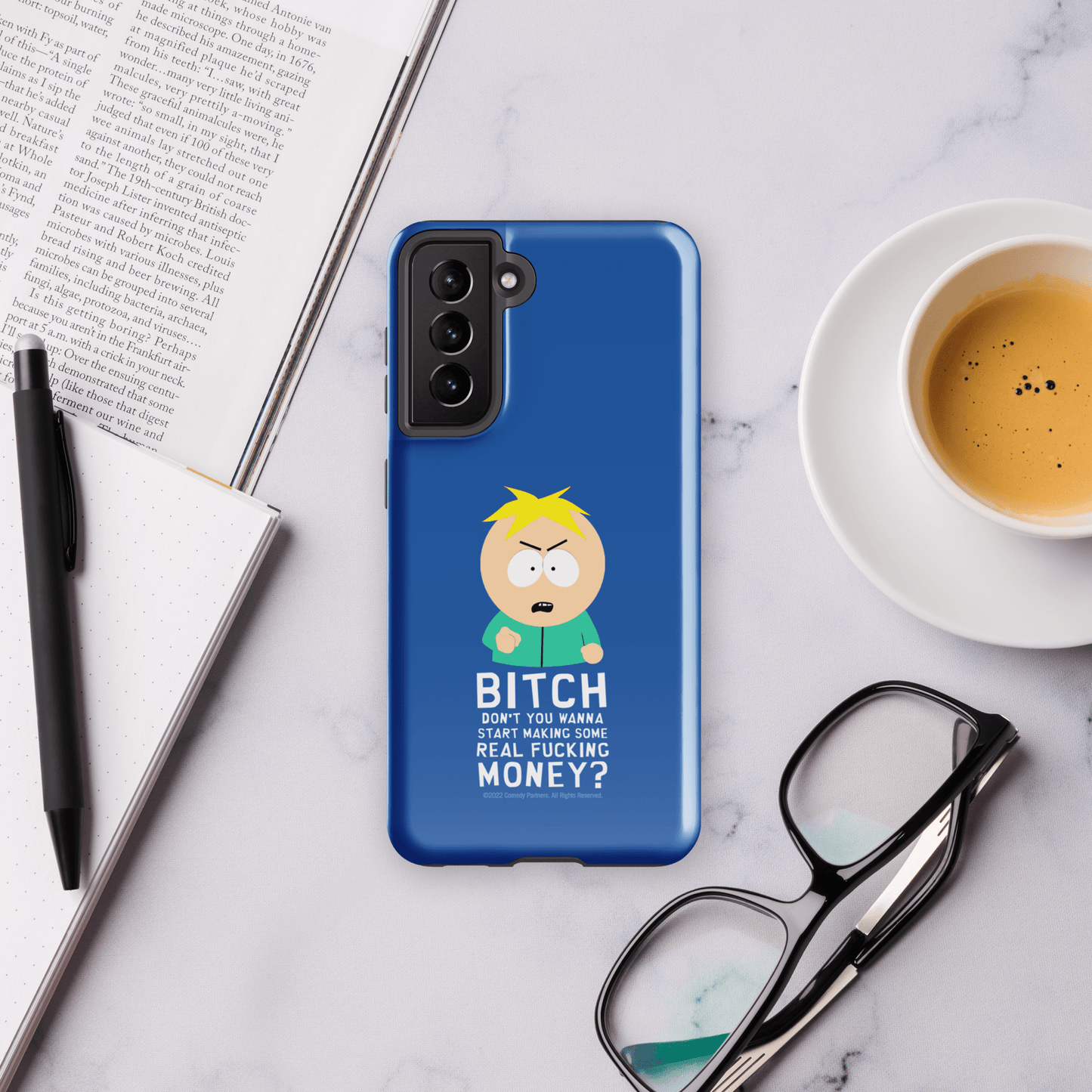 South Park Butters Make Real Money Tough Phone Case - Samsung - Paramount Shop