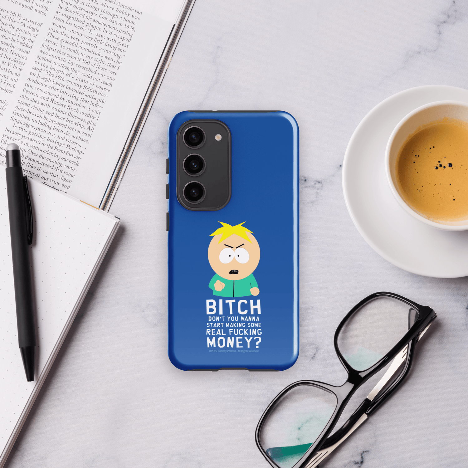 South Park Butters Make Real Money Tough Phone Case - Samsung - Paramount Shop