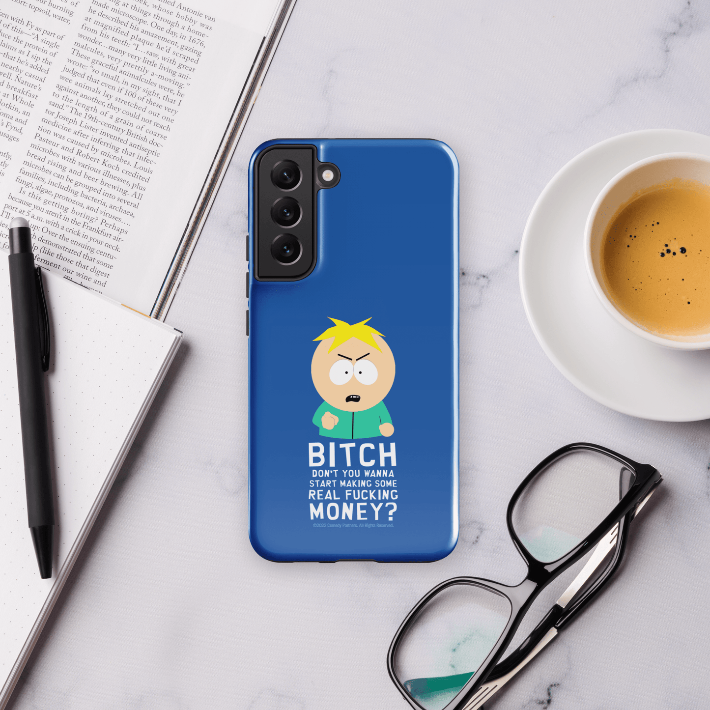 South Park Butters Make Real Money Tough Phone Case - Samsung - Paramount Shop