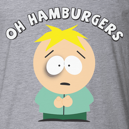 South Park Butters Oh Hamburgers Adult Short Sleeve T - Shirt - Paramount Shop