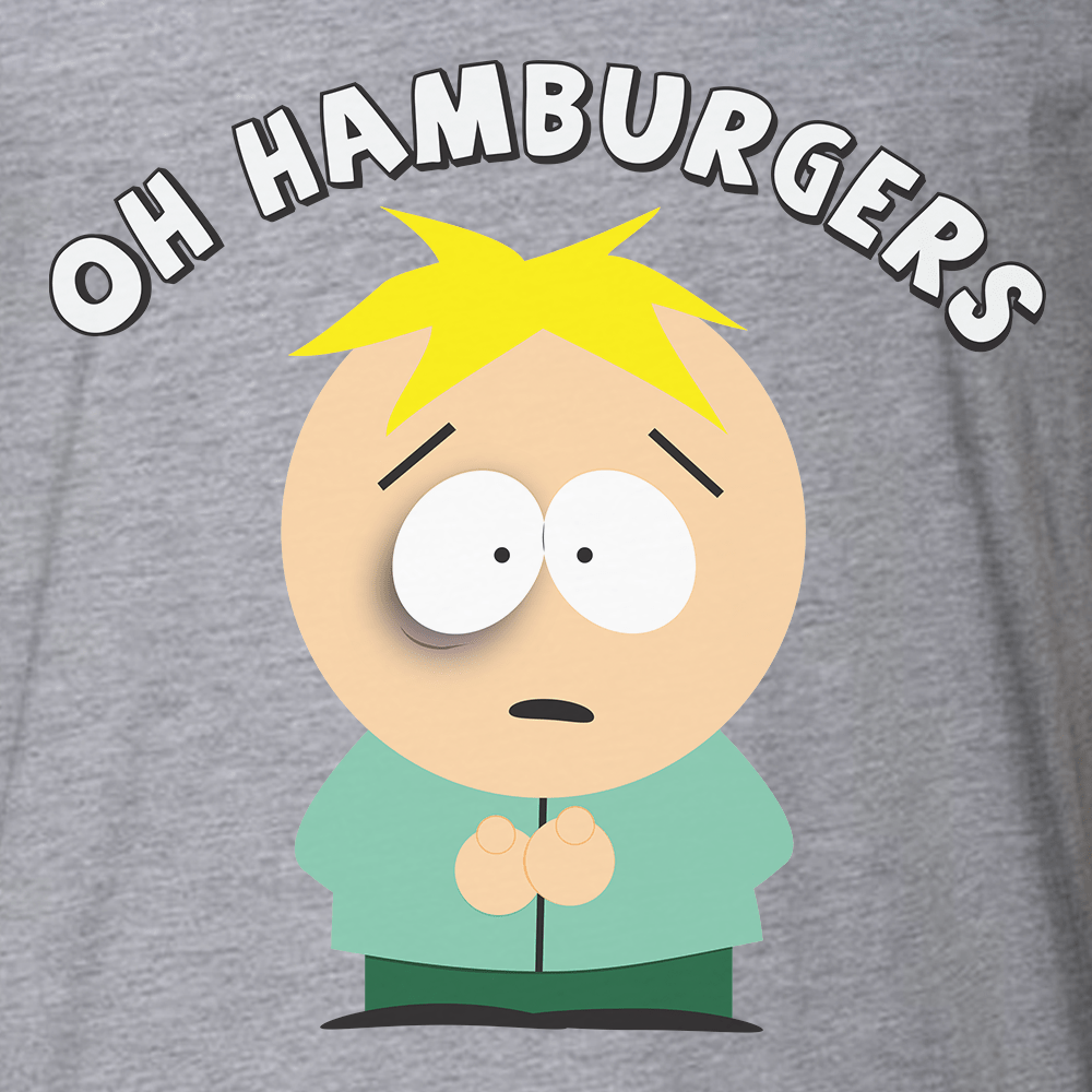 South Park Butters Oh Hamburgers Adult Short Sleeve T - Shirt - Paramount Shop