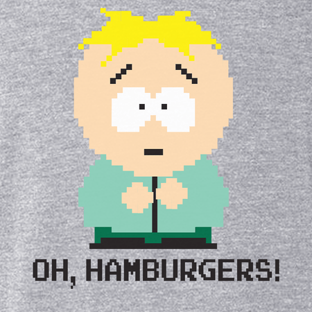 South Park Butters Oh Hamburgers Men's Tri - Blend T - Shirt - Paramount Shop