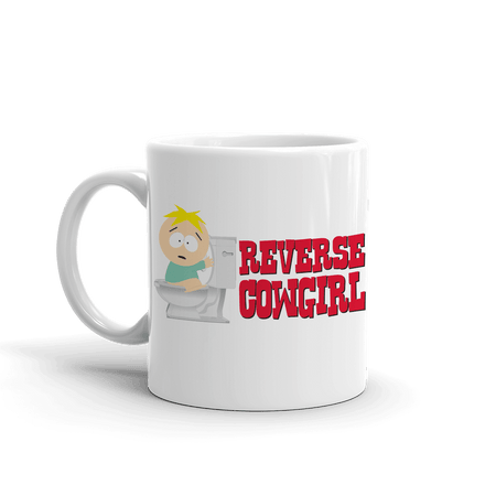 South Park Butters Reverse Cowgirl White Mug - Paramount Shop