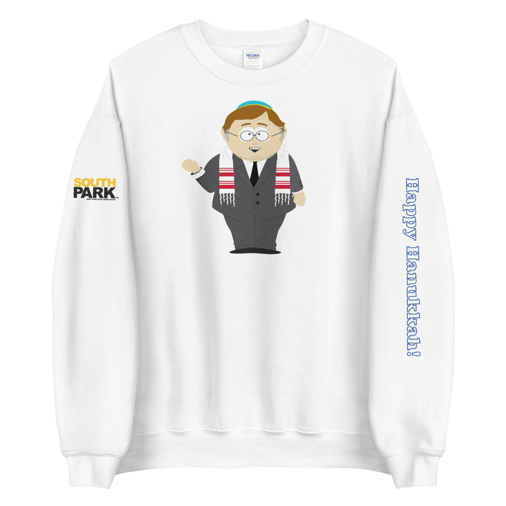 South Park Cartman Happy Hanukkah Fleece Crewneck Sweatshirt - Paramount Shop