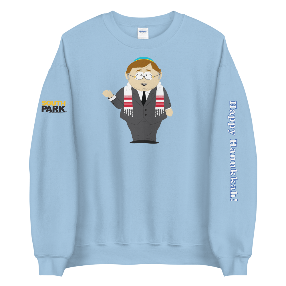 South Park Cartman Happy Hanukkah Fleece Crewneck Sweatshirt - Paramount Shop