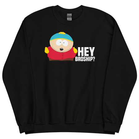South Park Cartman Hey Broship Fleece Crewneck Sweatshirt - Paramount Shop