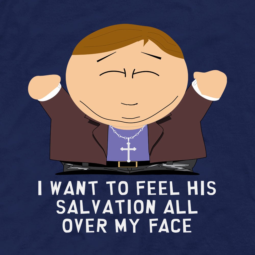 South Park Cartman Salvation All Over My Face Adult Short Sleeve T - Shirt - Paramount Shop