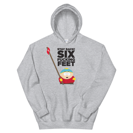 South Park Cartman Six Feet Back Fleece Hooded Sweatshirt - Paramount Shop