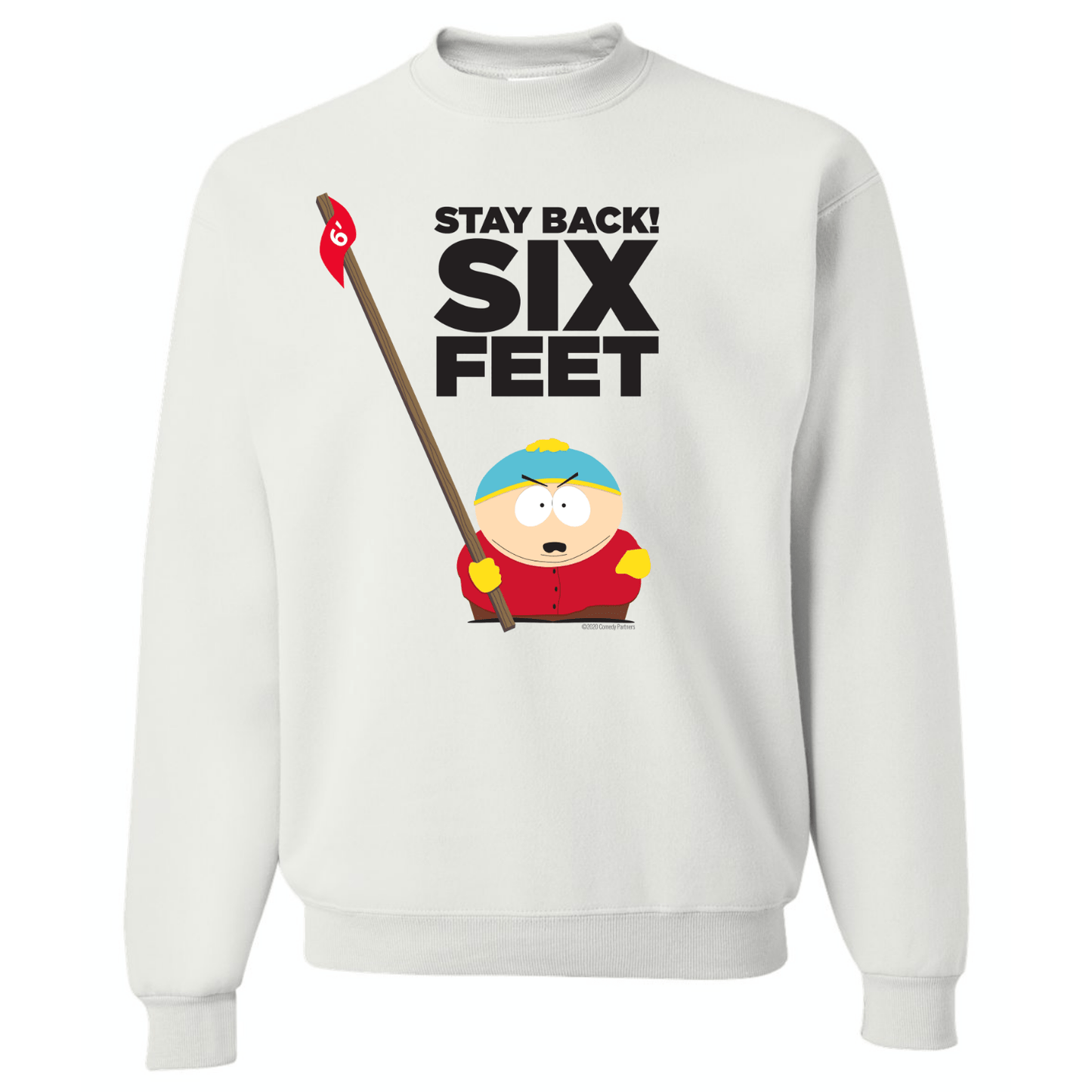 South Park Cartman Stay Back Crew Neck Sweatshirt - Paramount Shop