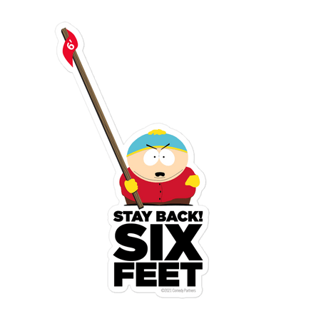South Park Cartman Stay Back Die Cut Sticker - Paramount Shop