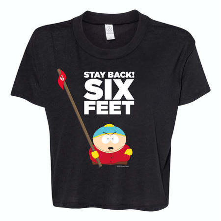 South Park Cartman Stay Back Women's Jersey Crop T - Shirt - Paramount Shop