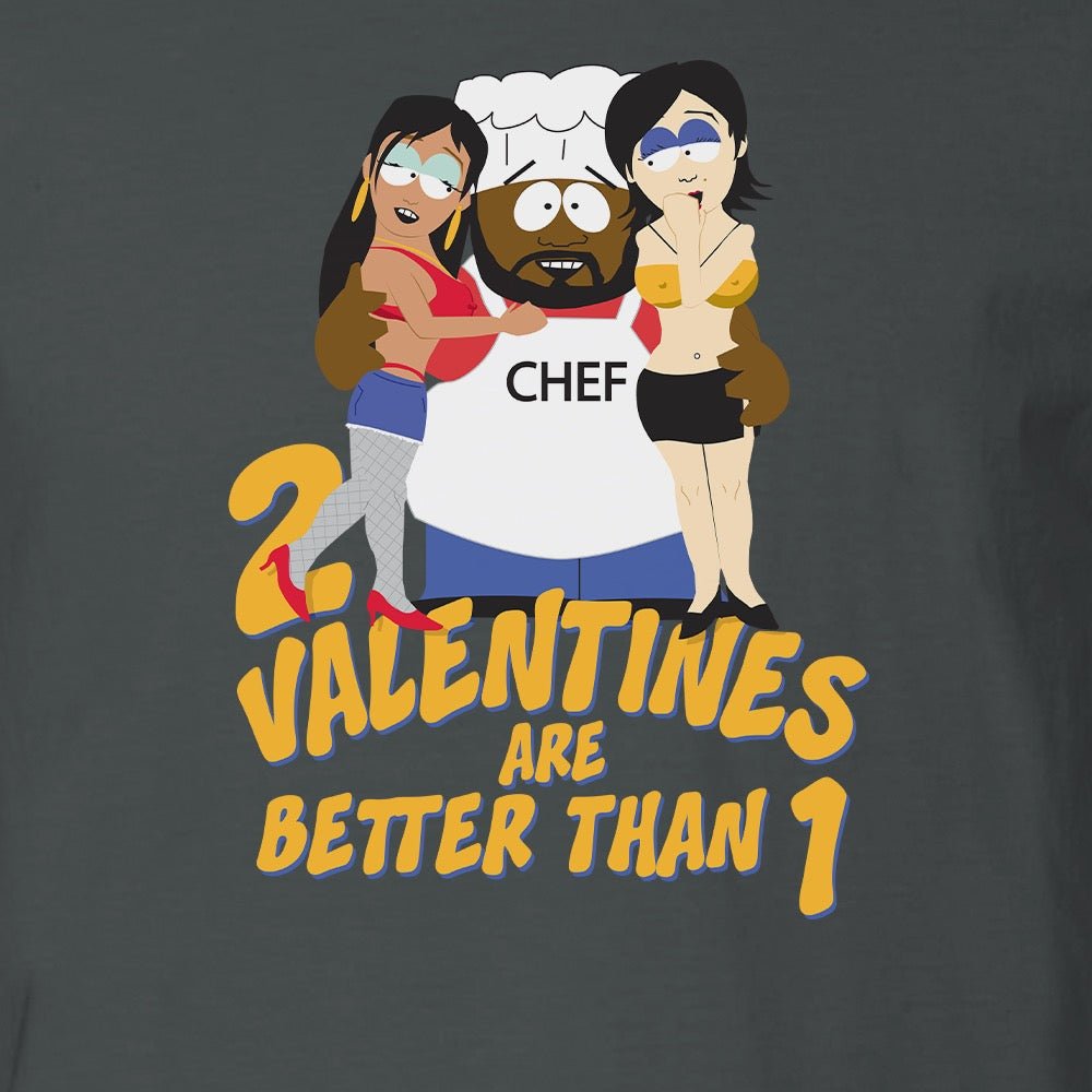 South Park Chef 2 Valentine's Is Better Than 1 Short Sleeve T - Shirt - Paramount Shop