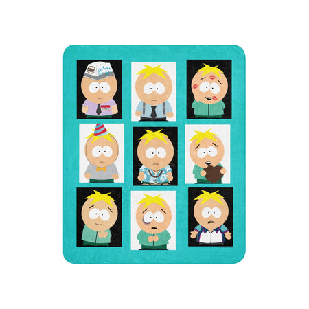 South Park Faces of Butters Sherpa Blanket - Paramount Shop