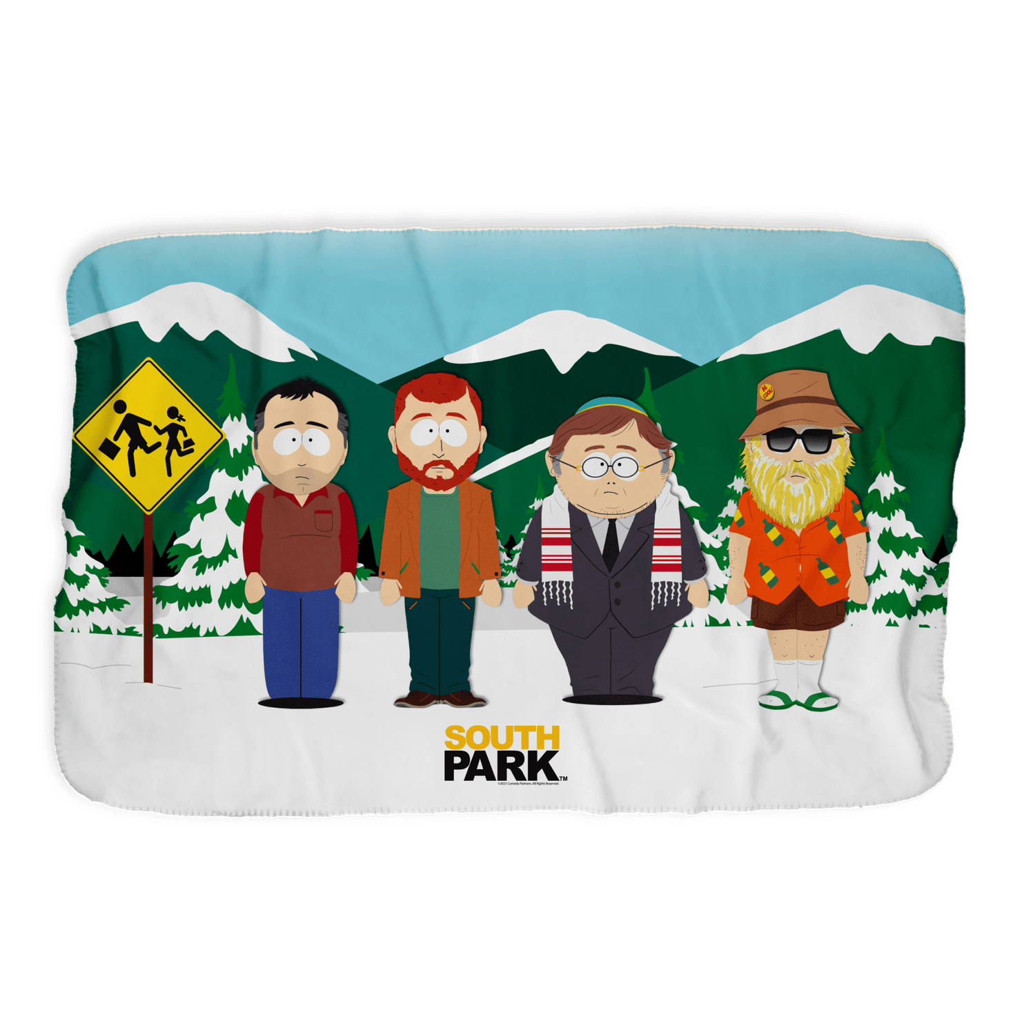South Park Future Bus Stop Sherpa Blanket - Paramount Shop