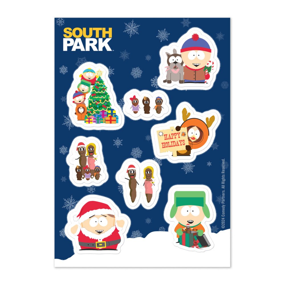 South Park Holiday Sticker Sheet - Paramount Shop