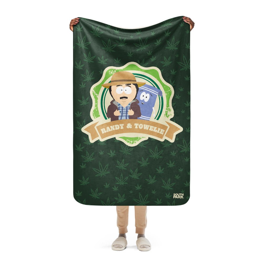 South Park Randy & Towelie Sherpa Blanket - Paramount Shop