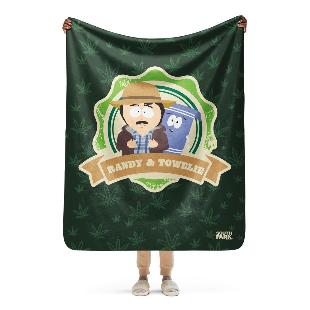 South Park Randy & Towelie Sherpa Blanket - Paramount Shop