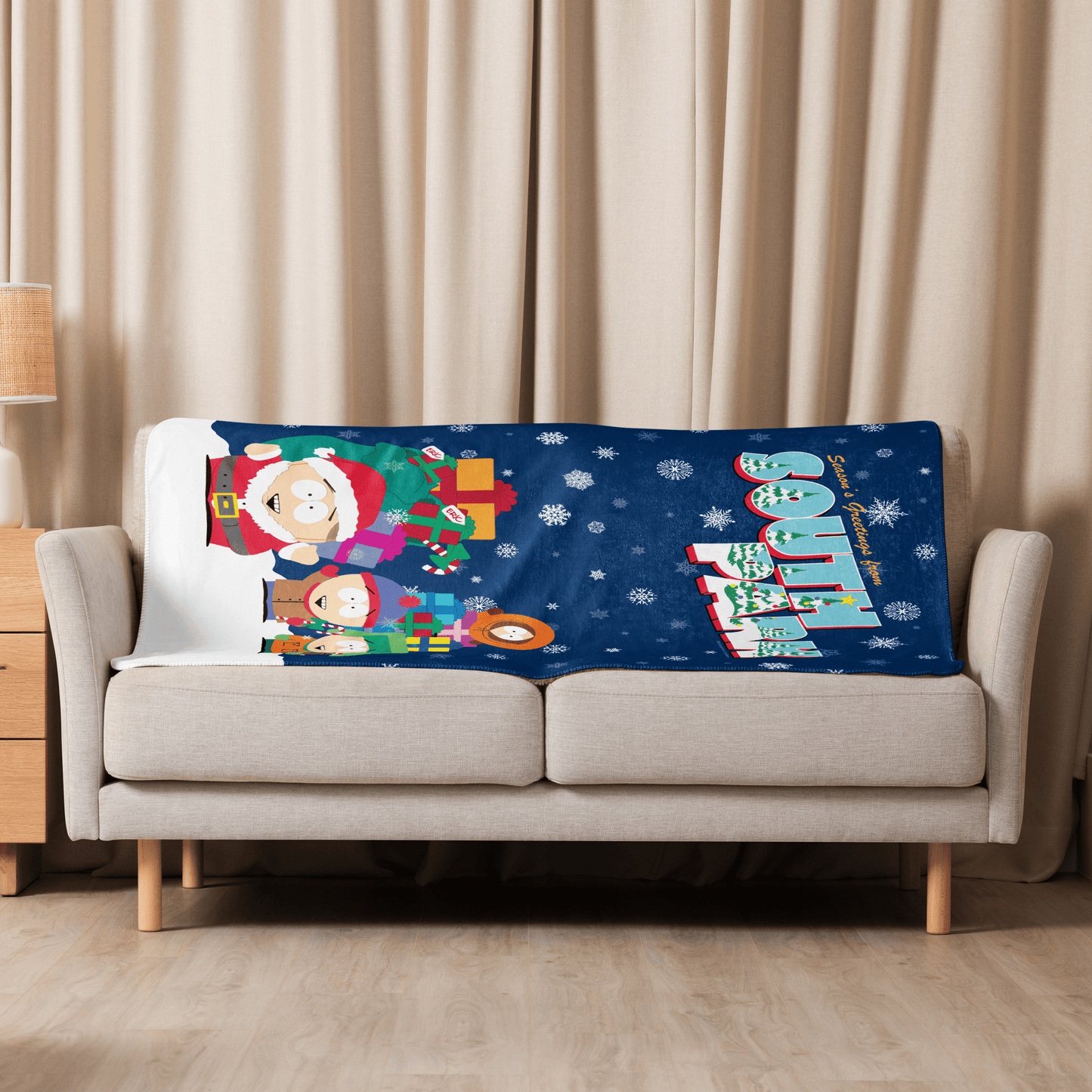 South Park Season Greetings Sherpa Blanket - Paramount Shop