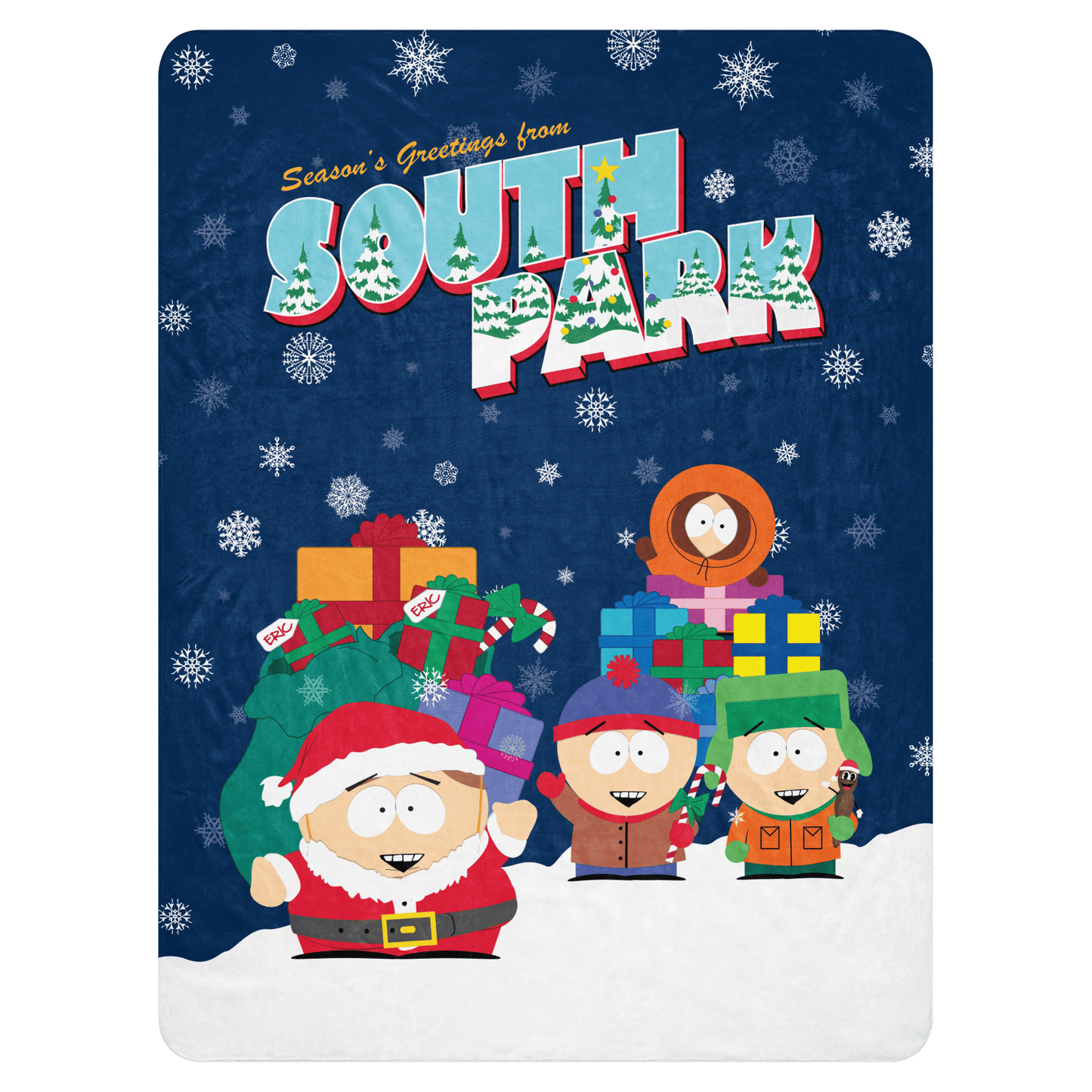 South Park Season Greetings Sherpa Blanket - Paramount Shop