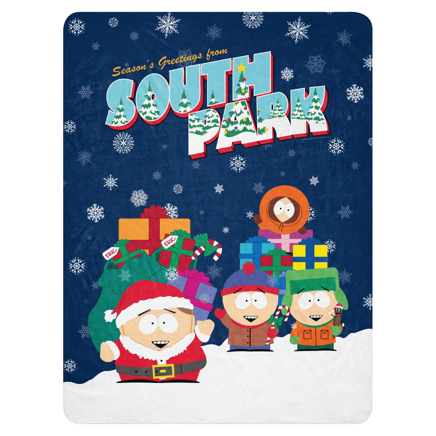 South Park Season Greetings Sherpa Blanket - Paramount Shop