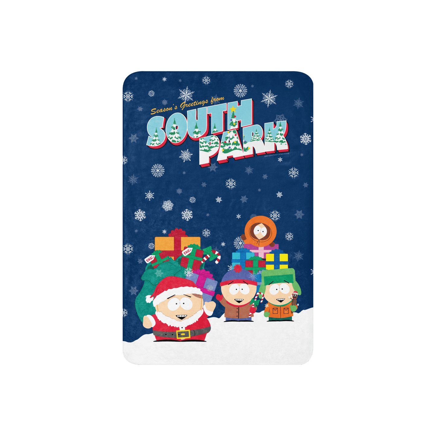 South Park Season Greetings Sherpa Blanket - Paramount Shop