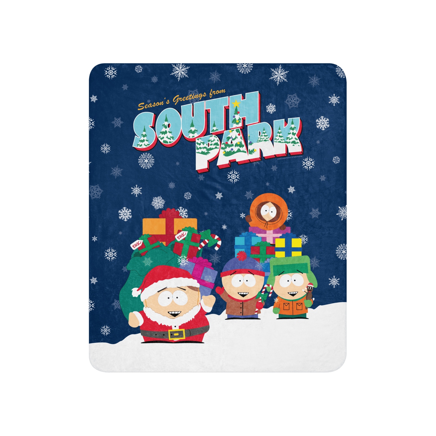 South Park Season Greetings Sherpa Blanket - Paramount Shop