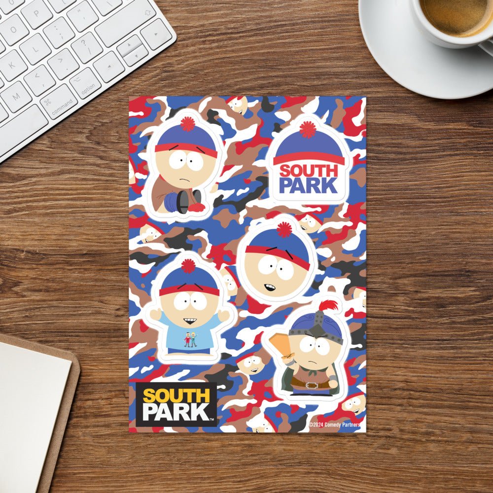 South Park Stan Sticker Sheet - Paramount Shop