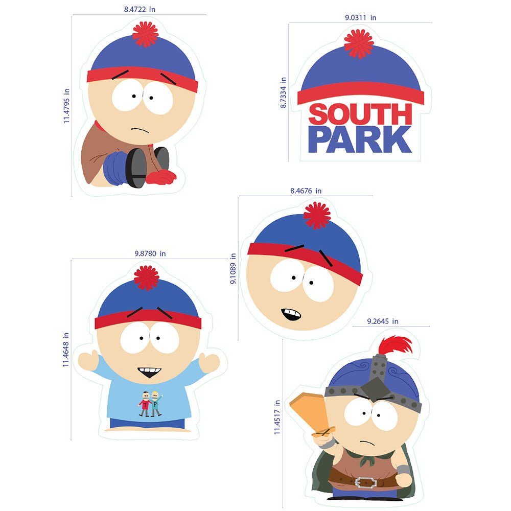 South Park Stan Wall Sticker Sheet - Paramount Shop