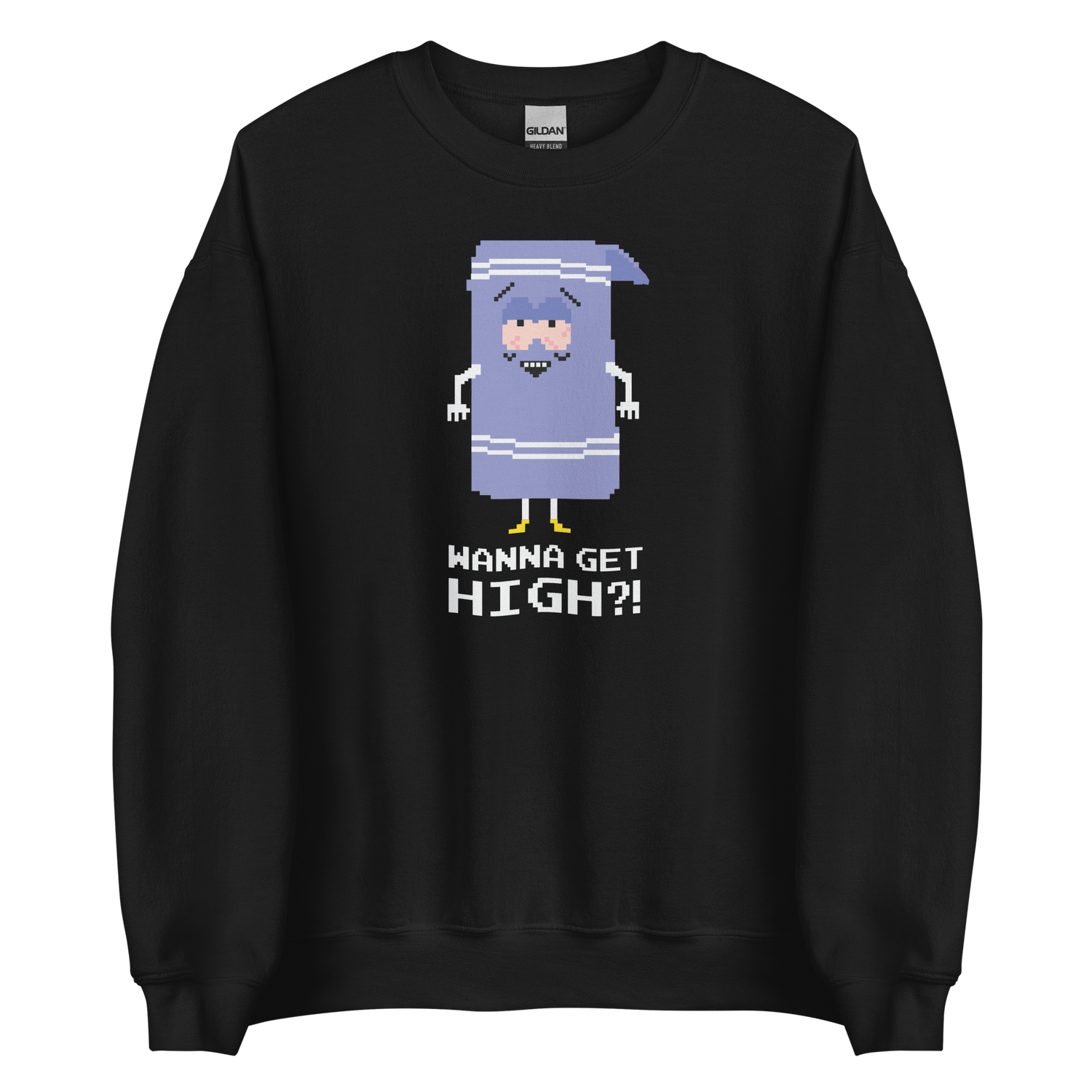 South Park Towelie Wanna Get High Fleece Crewneck Sweatshirt - Paramount Shop