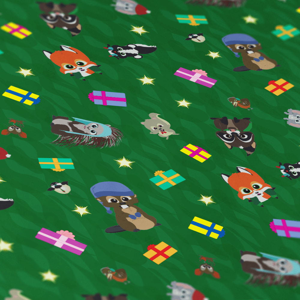 South Park Woodland Critters Christmas Gift Wrap - Paramount Shop