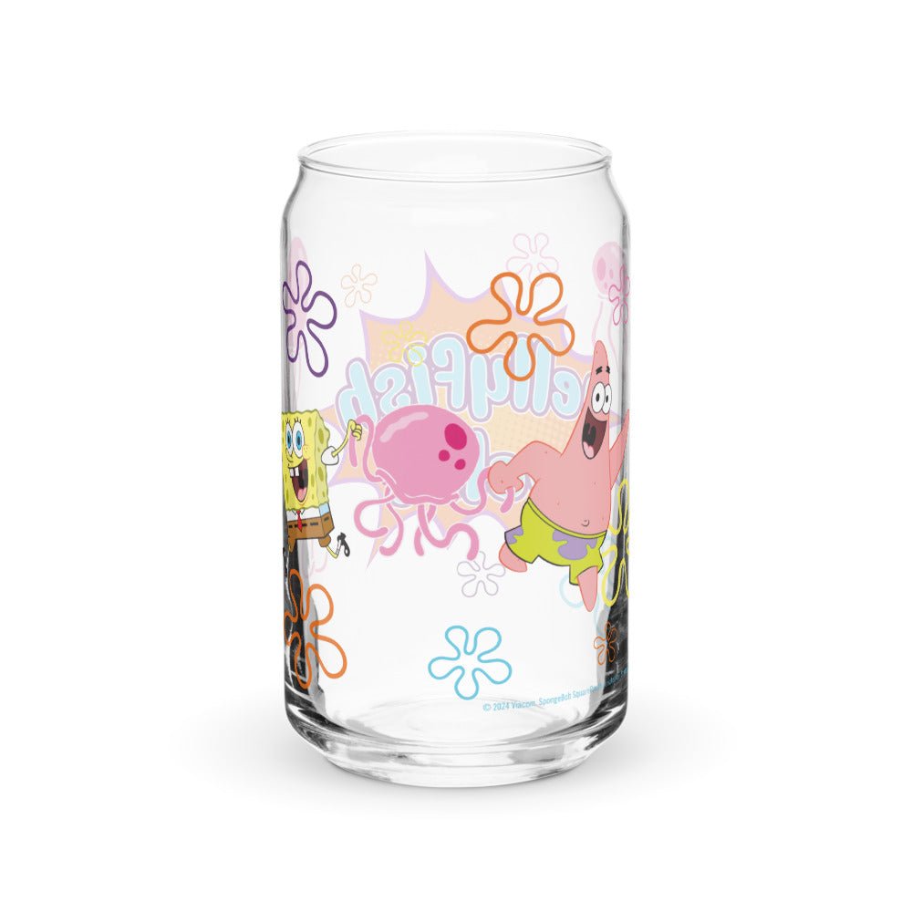 SpongeBob and Patrick Jellyfish Jelly Can Glass - Paramount Shop