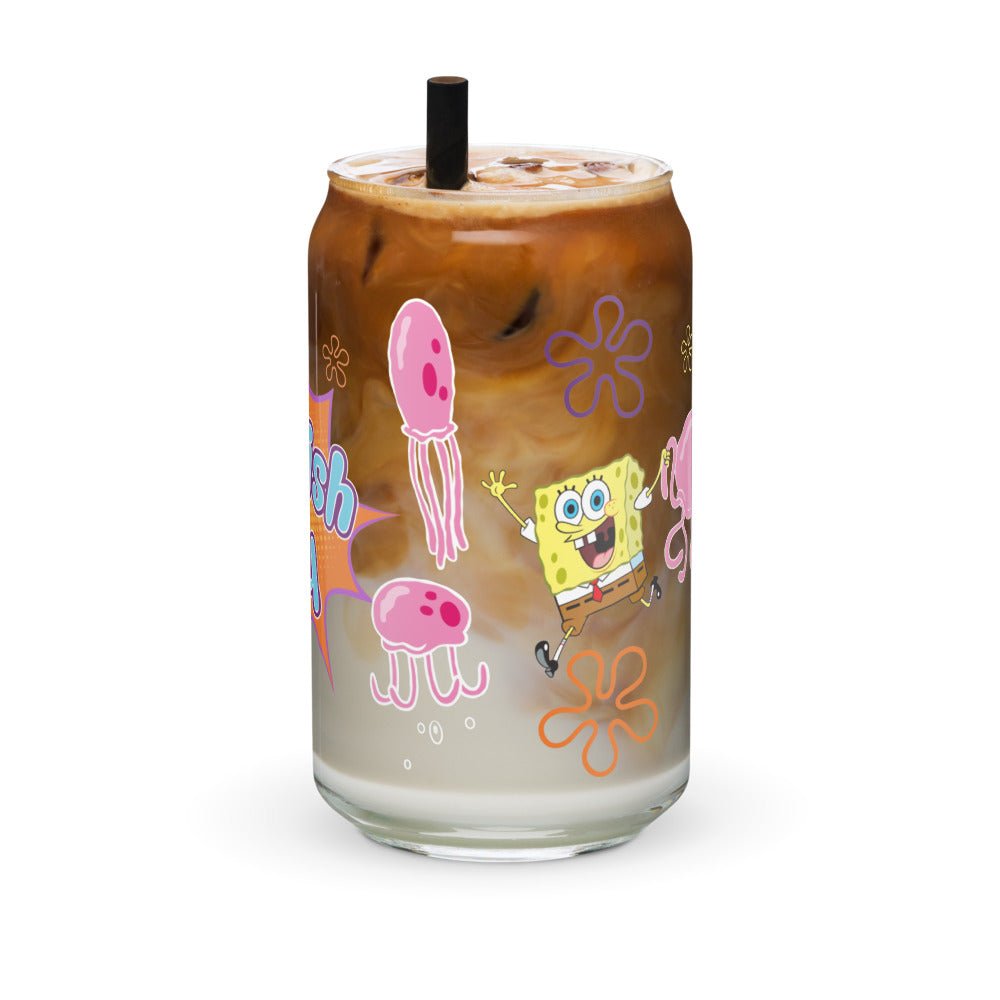 SpongeBob and Patrick Jellyfish Jelly Can Glass - Paramount Shop