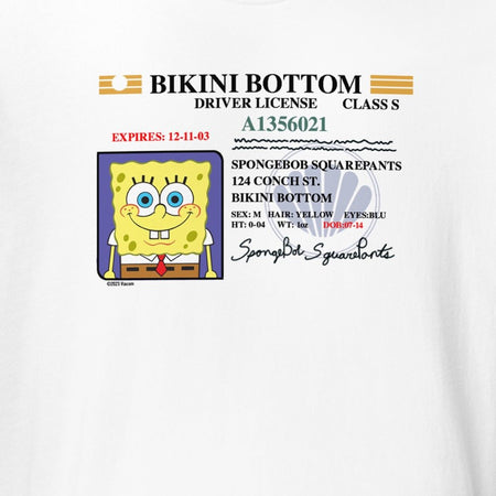 SpongeBob Driver's License T - Shirt - Paramount Shop