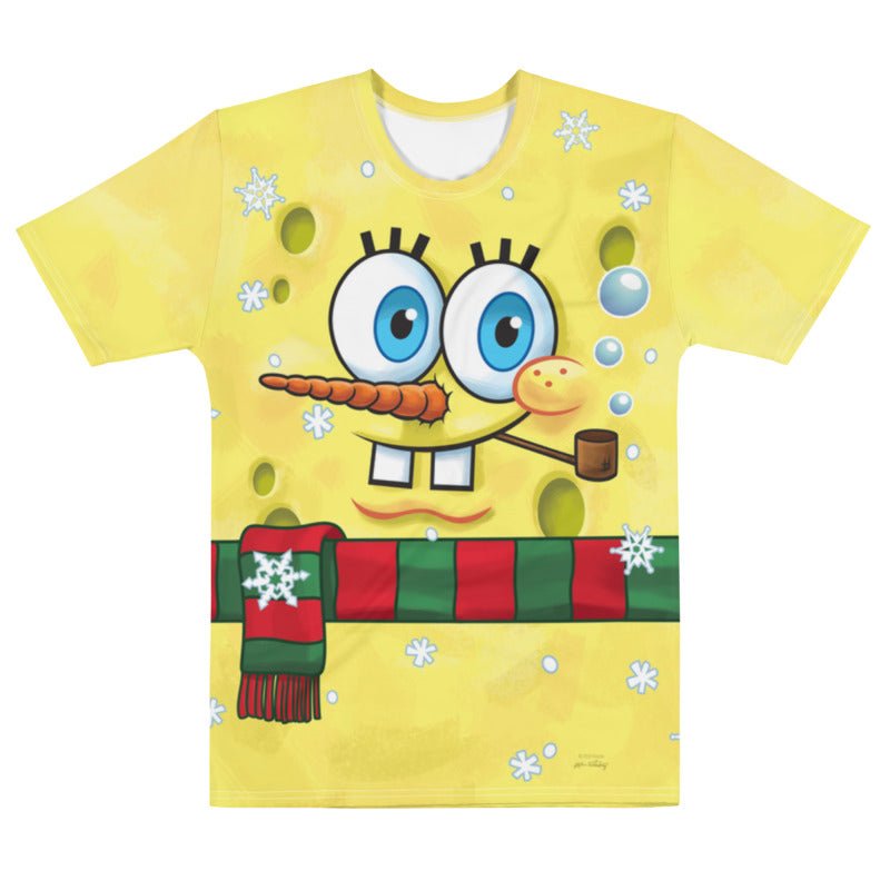 SpongeBob Snowman Short Sleeve T-Shirt - Paramount Shop