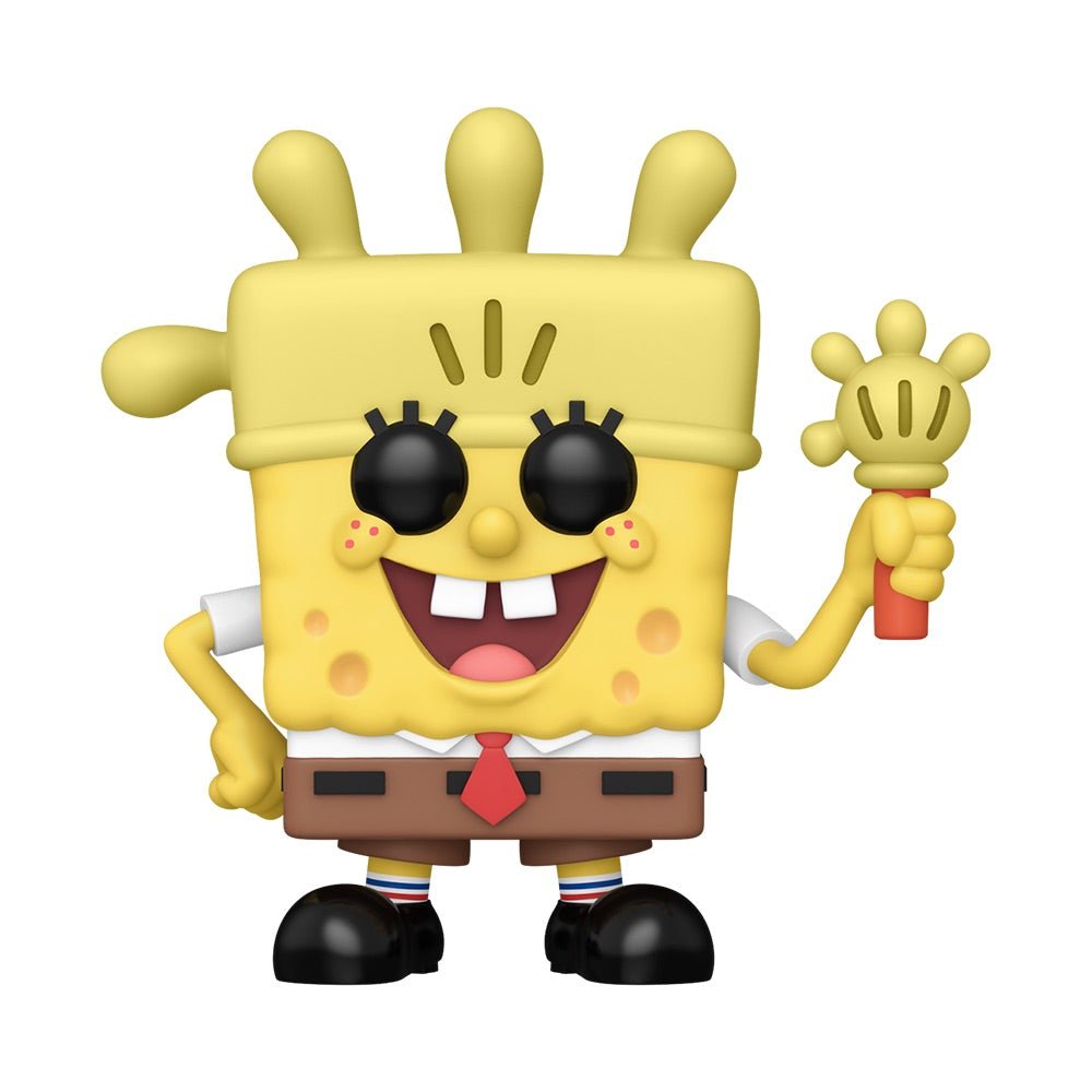 SpongeBob SquarePants 25th Anniversary SpongeBob with Glove Light Funko Pop! Figure - Paramount Shop