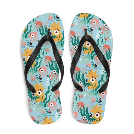 SpongeBob SquarePants Barnacle Blues Adult Flip Flops - Paramount Shop