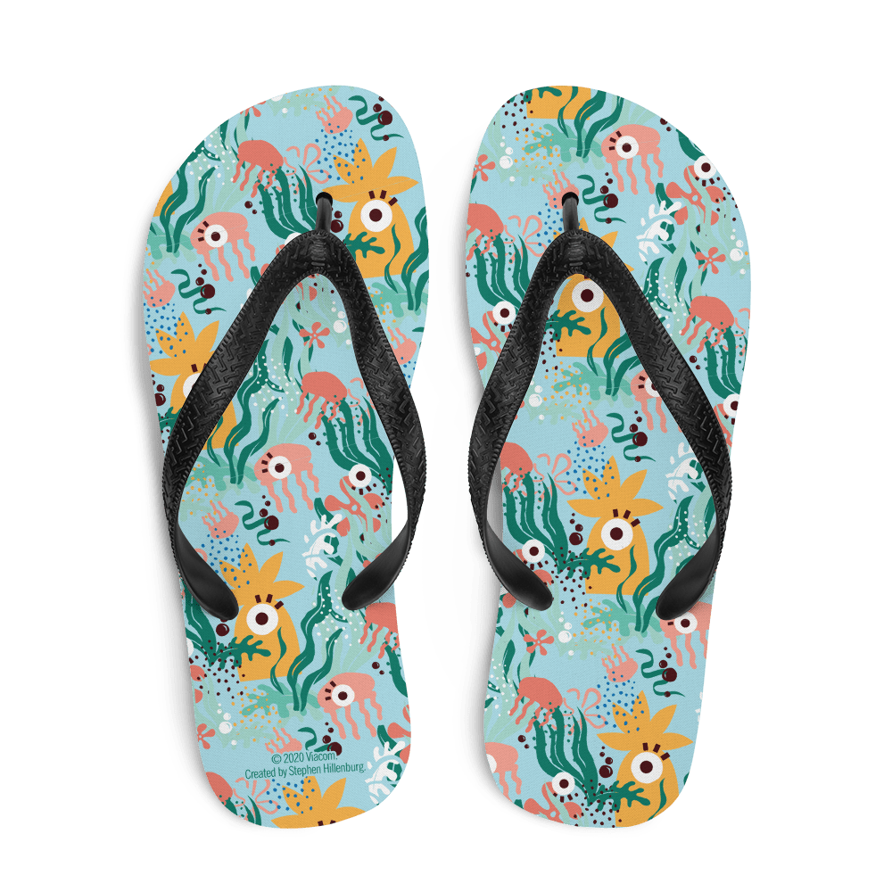 SpongeBob SquarePants Barnacle Blues Adult Flip Flops - Paramount Shop