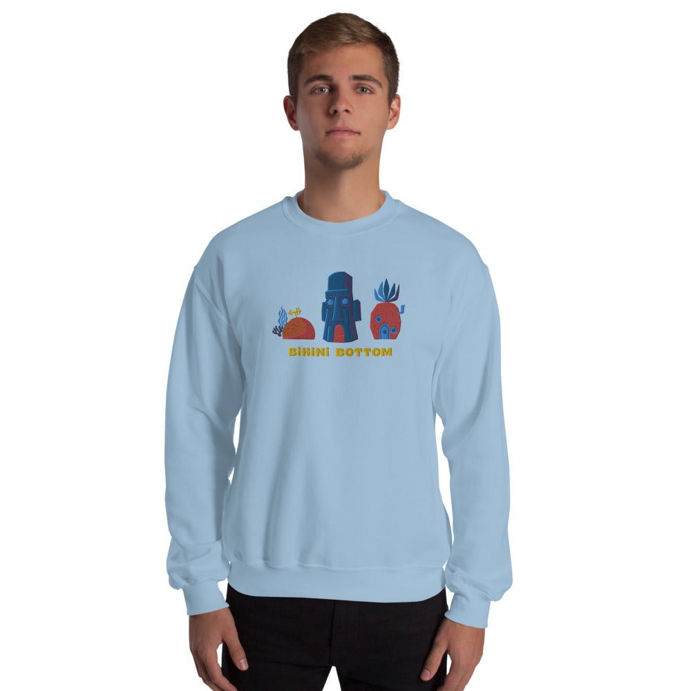 SpongeBob SquarePants Bikini Bottom Embroidered Crewneck Sweatshirt - Paramount Shop