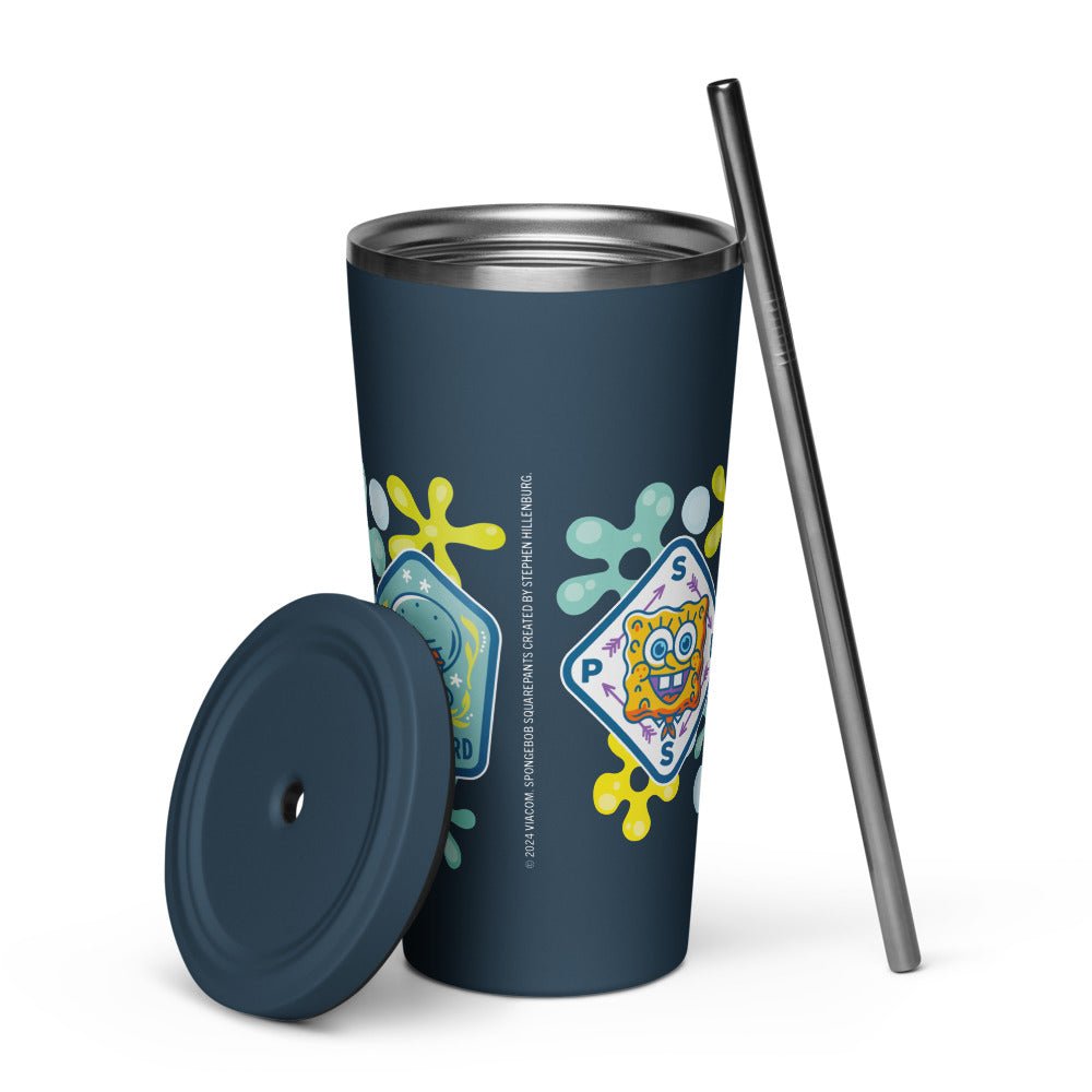 SpongeBob Squarepants Camping Badge Tumbler - Paramount Shop