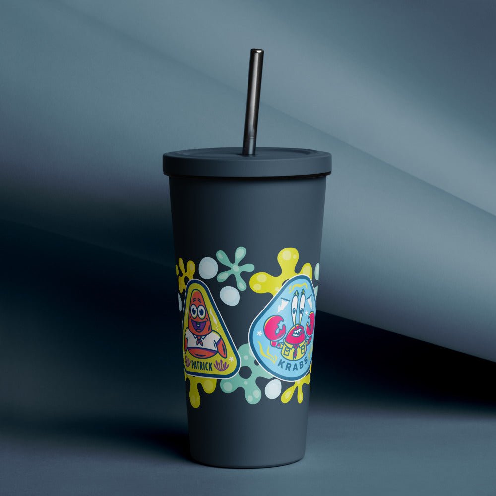 SpongeBob Squarepants Camping Badge Tumbler - Paramount Shop