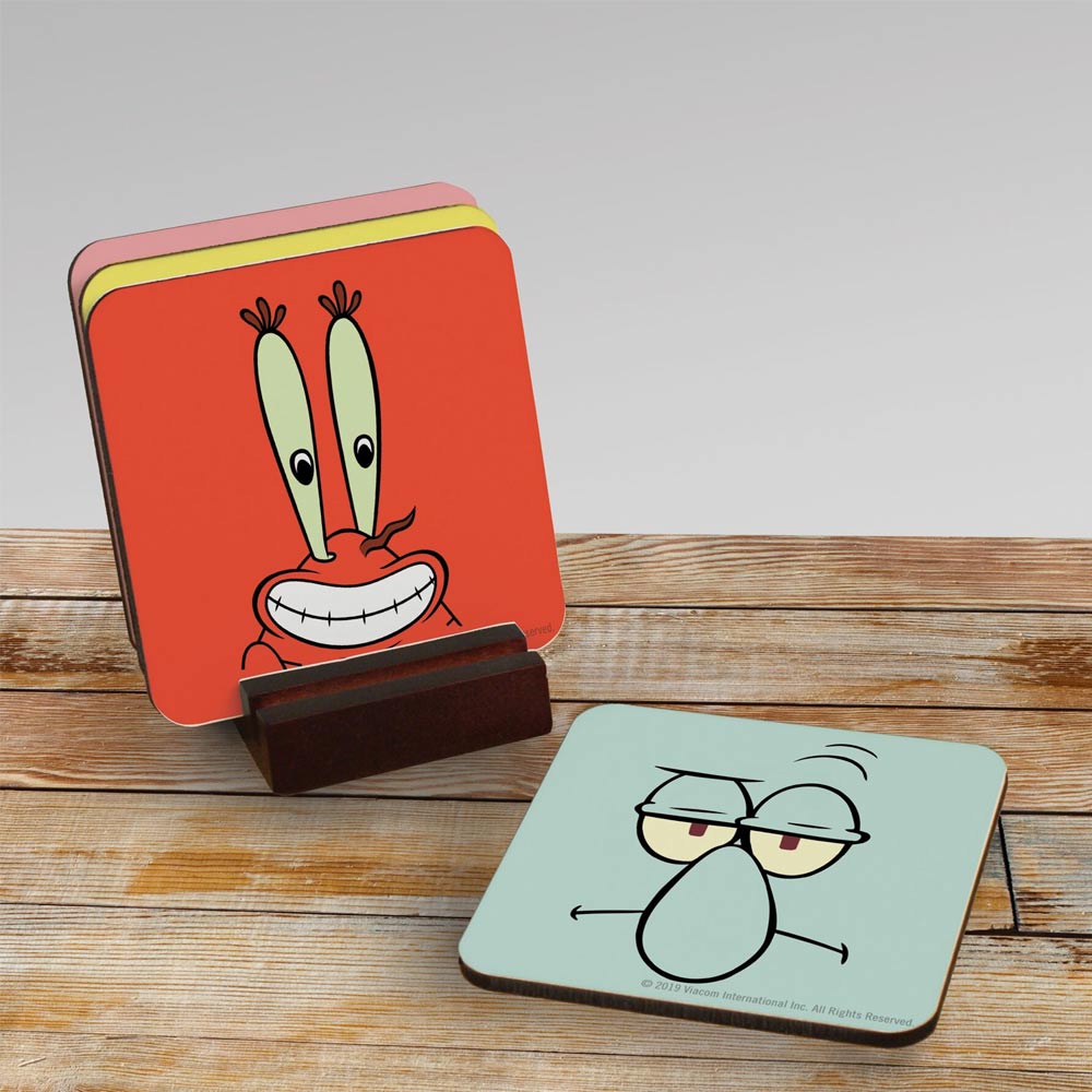 SpongeBob SquarePants Character Coasters - Set of 4 - Paramount Shop