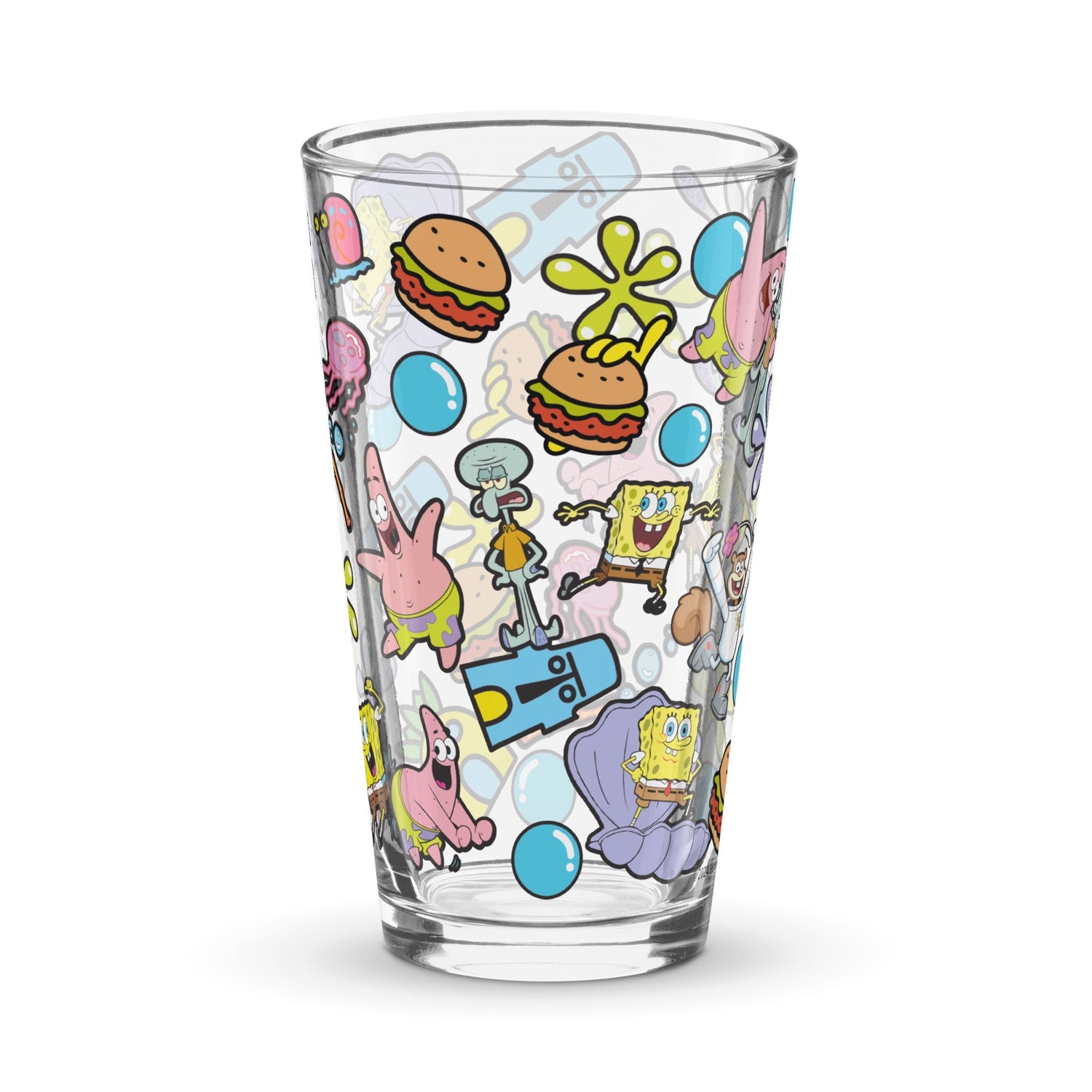 SpongeBob Squarepants Characters Pint Glass - Paramount Shop