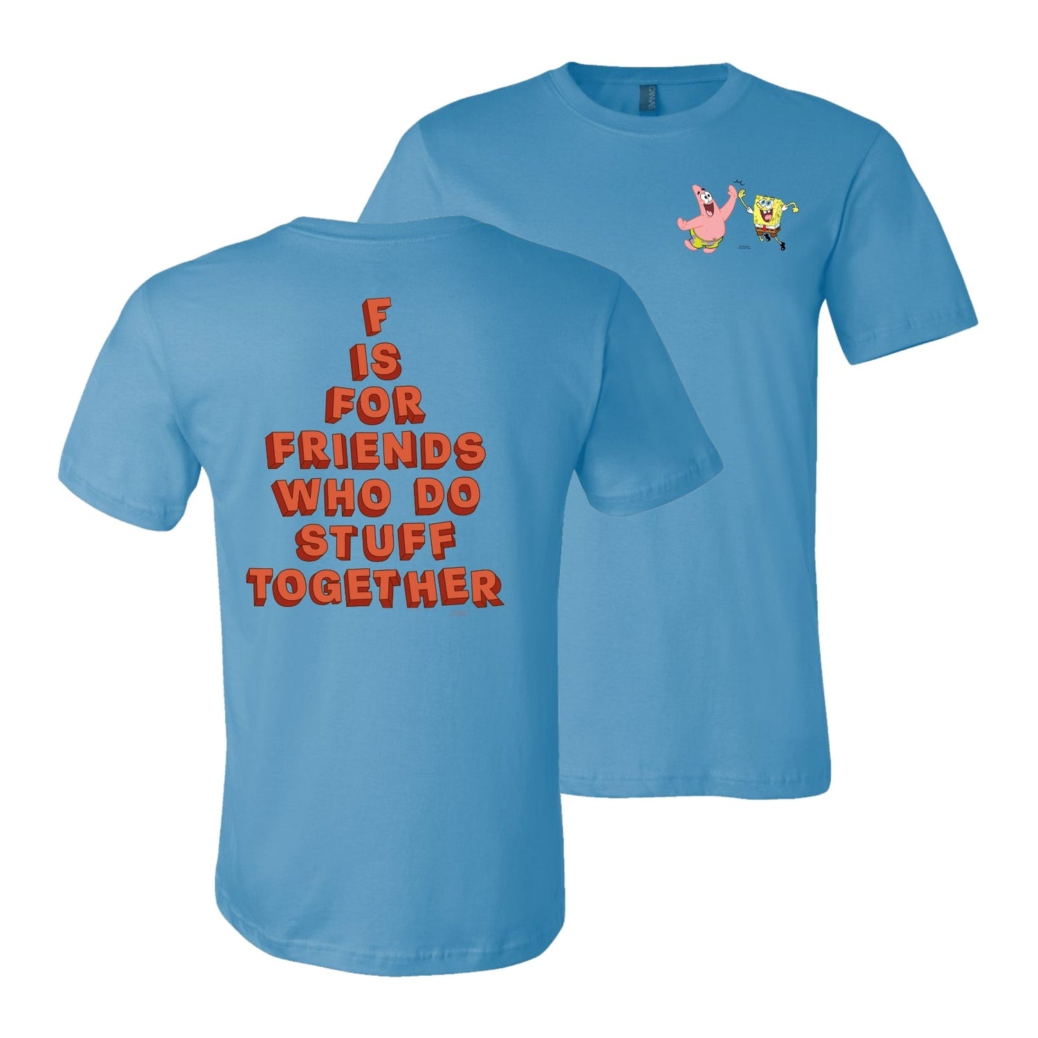 SpongeBob SquarePants Do Stuff Together Pastel Short Sleeve T - Shirt - Paramount Shop