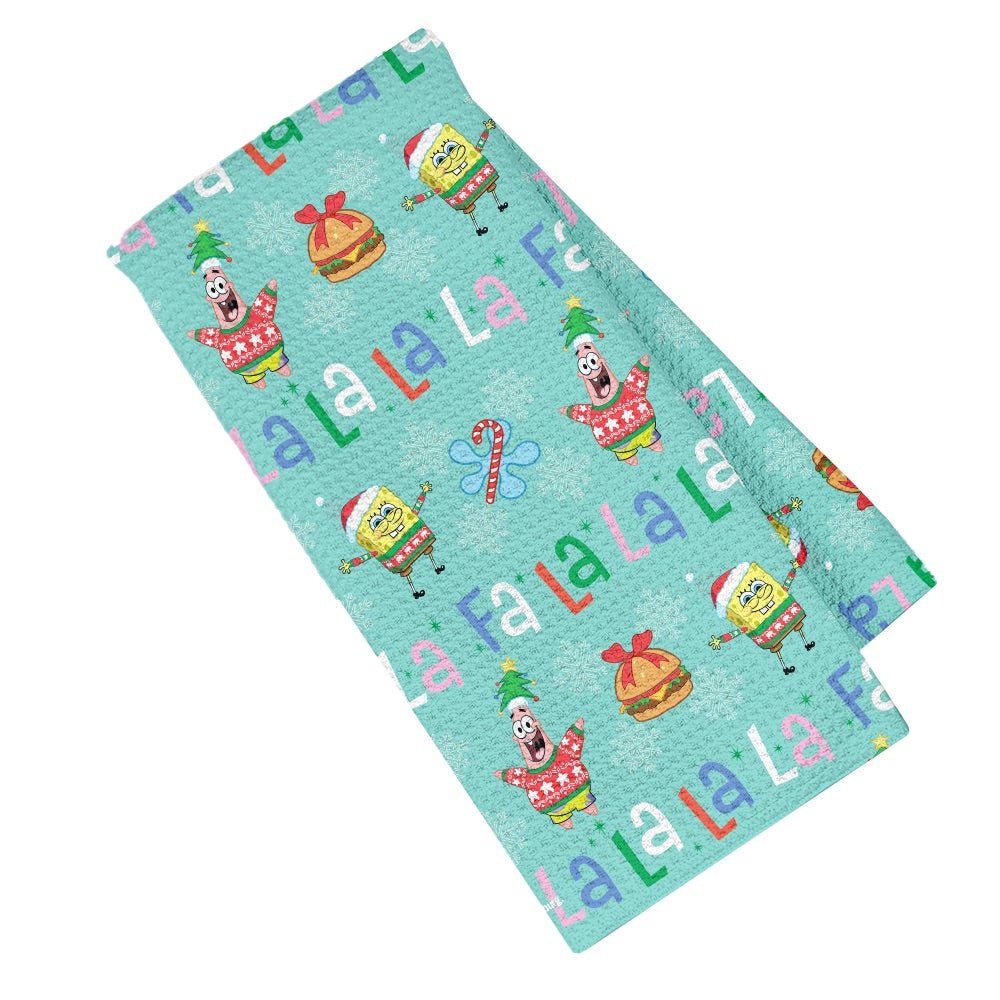 SpongeBob SquarePants Fa La La Kitchen Towel - Paramount Shop