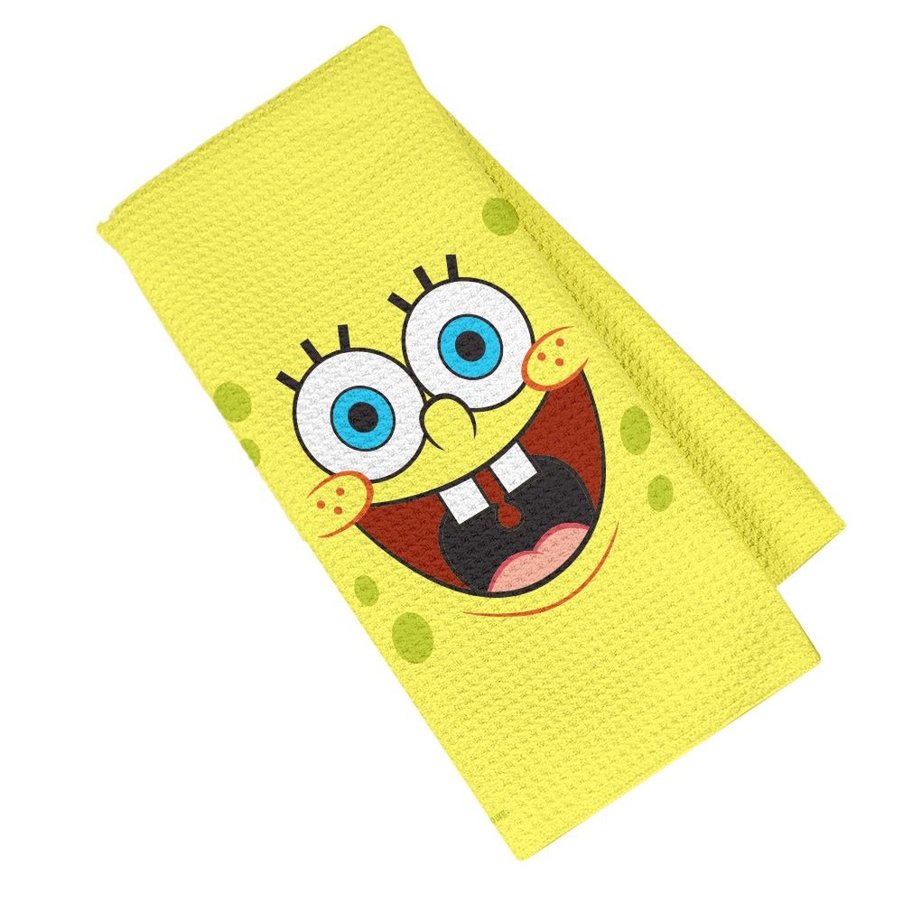 SpongeBob SquarePants Face Kitchen Towel - Paramount Shop