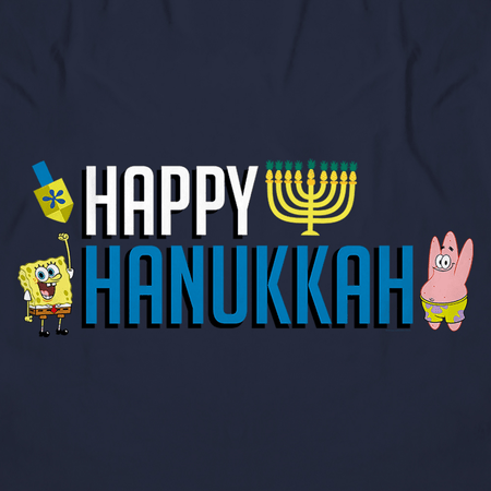 SpongeBob SquarePants Happy Hanukkah Sherpa Blanket - Paramount Shop