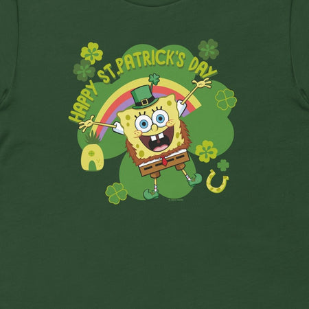 SpongeBob SquarePants Happy St. Patrick's Day Short Sleeve T - Shirt - Paramount Shop