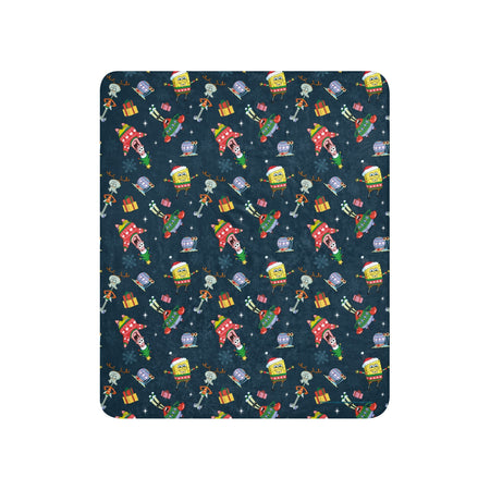 SpongeBob SquarePants Holiday Sherpa Blanket - Paramount Shop